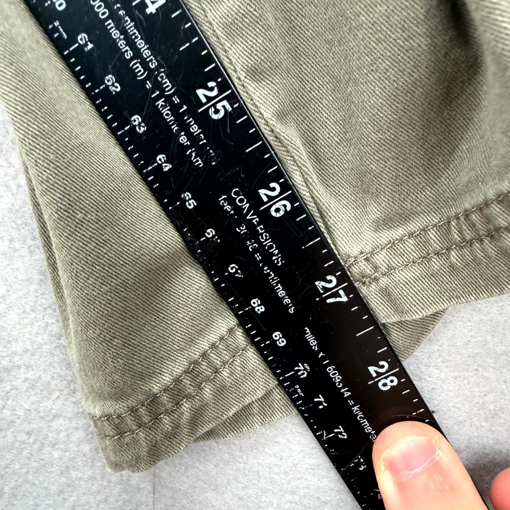 UpWest Canvas Pants Mens Large Fits 38x28* Green Stretch Ribbed Waist Drawstring - Picture 9 of 13